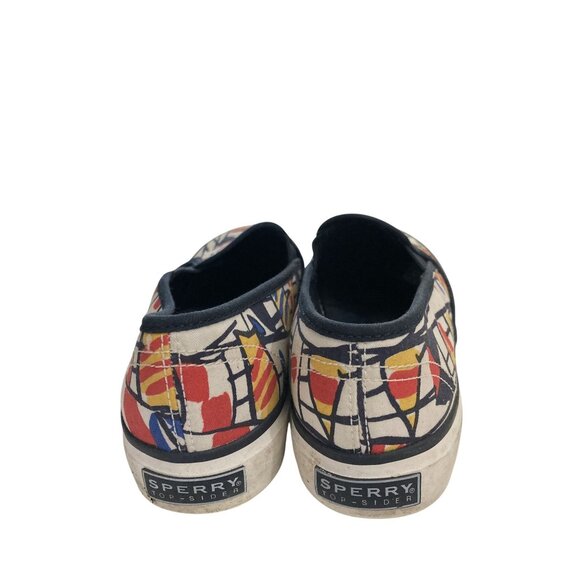 Sperry Women's  size 5M Multicolor Abstract Canvas Slip-On sneakers Shoes - Picture 5 of 8